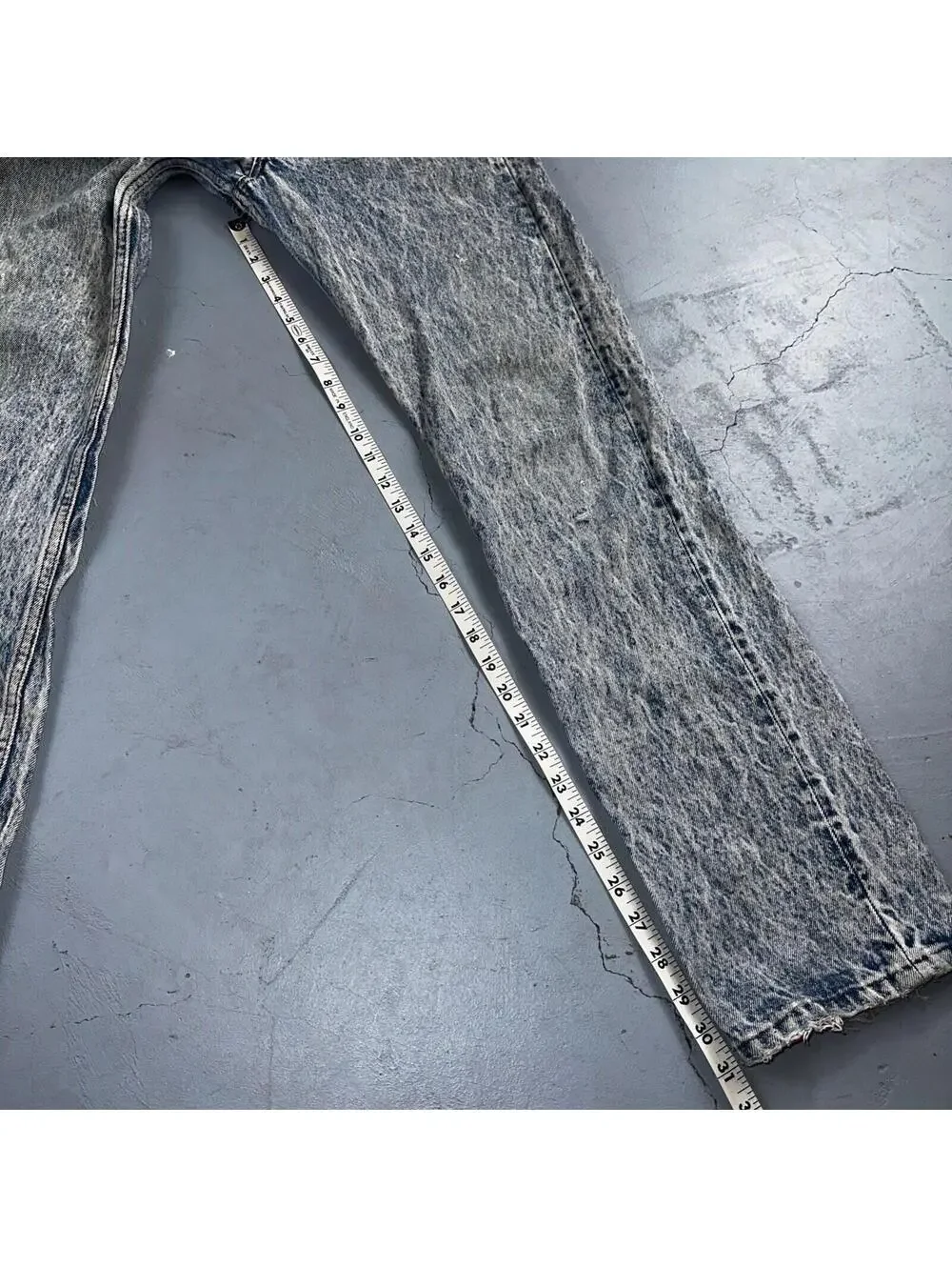 Levis 501 Vintage 80s USA XX Straight Leg Jeans Blue Acid Wash 31x32 Act 30x31
